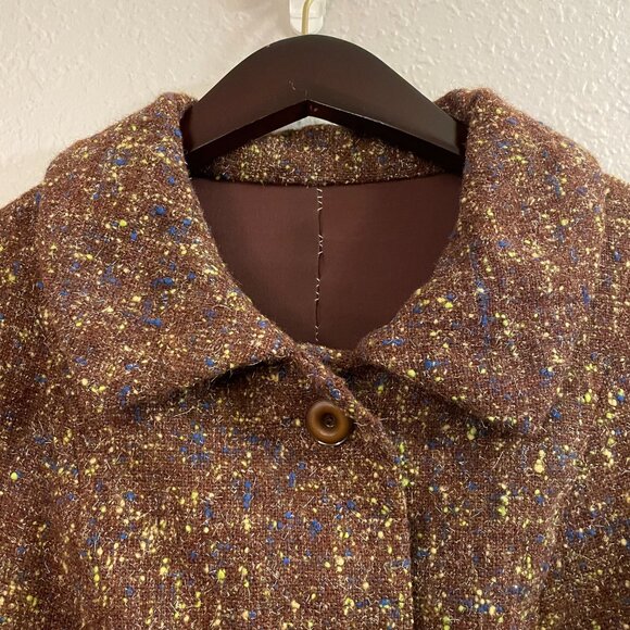 Vintage 50s Tweed Flecked Blazer Jacket | Size XS-M Petite - Picture 6 of 10